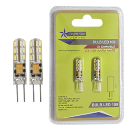 Dimmable G4 LED Bulb – Warm White (2 Pack)