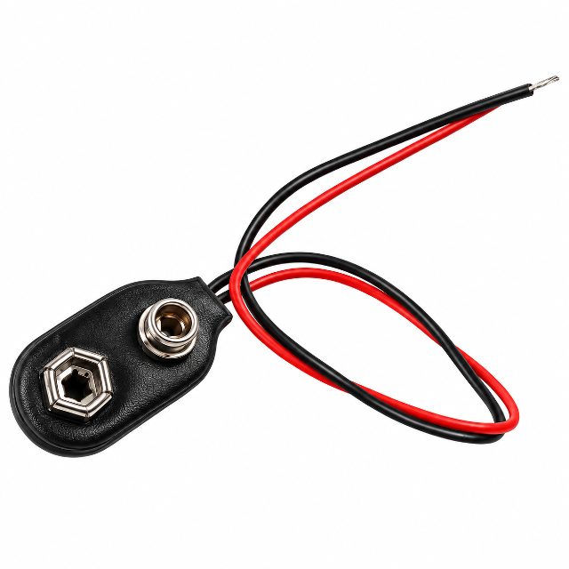 9V Battery Clip Connector With Leads