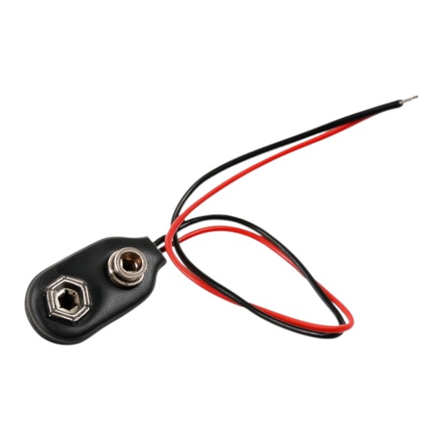 9V Battery Clip Connector With Leads