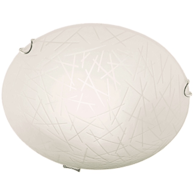 Frosted Patterned Glass Ceiling Light