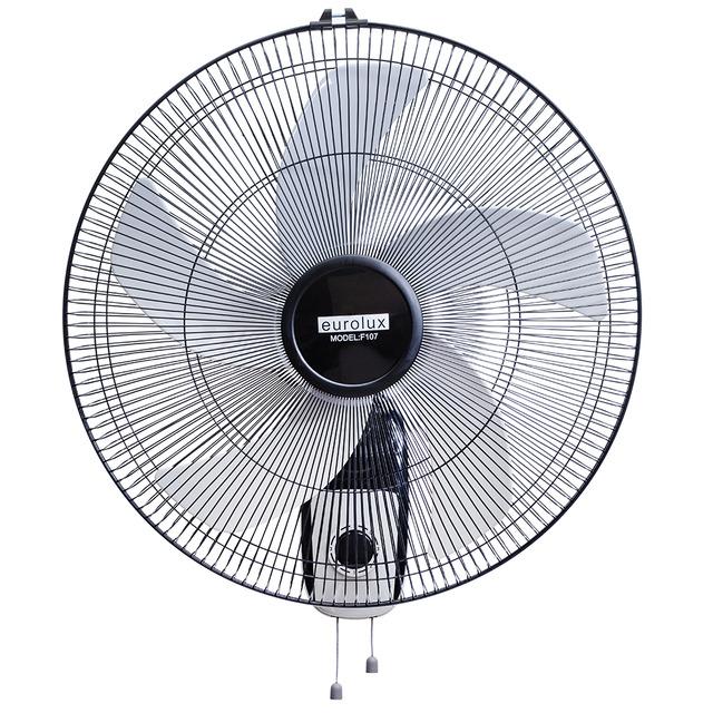 Oscillating Wall Fan Black & White Motor Power 80W