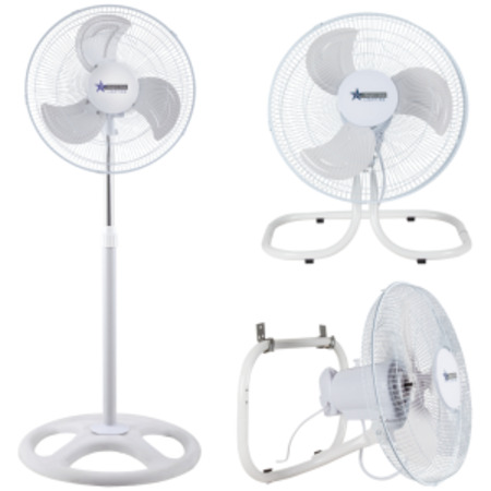 3 Different Configuration Fan White