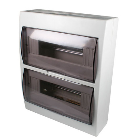 White DIN DB Surface with Door & Tray
