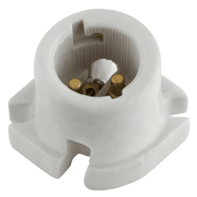 B22 Porcelain Lamp Holder Skirted