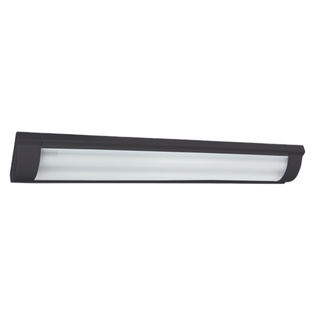 630mm Black Metal Fitting With Plastic Cover For LED Tubes