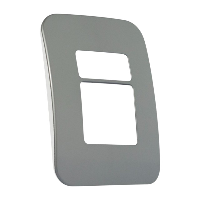 2X4 Two Module Cover Plate (1X Single, 1X Double) 100X50mm