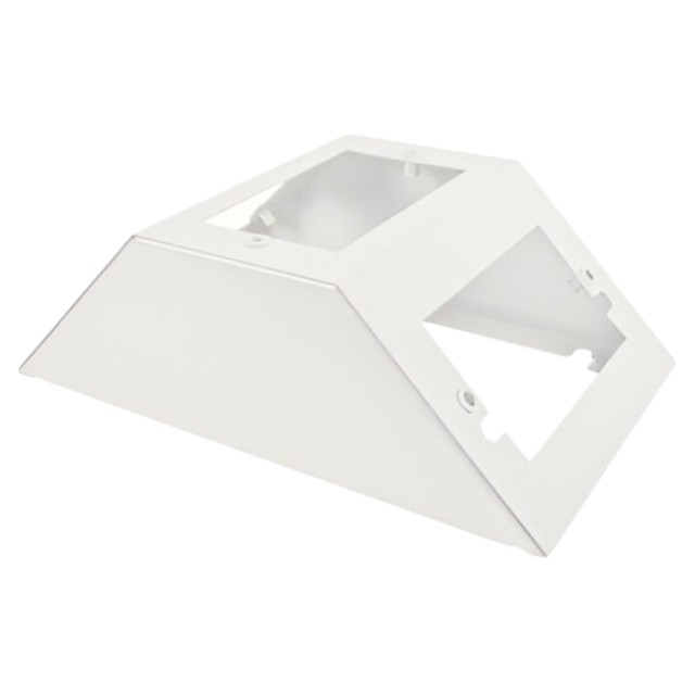White Metal Surface Triple Socket Base