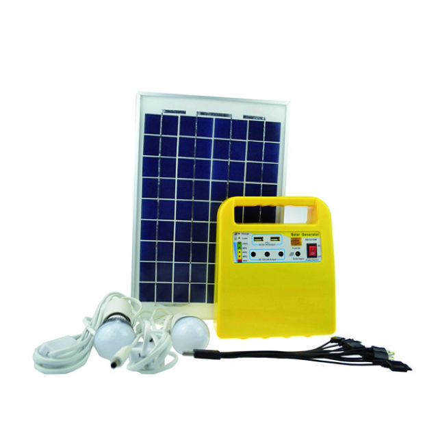 Solar Kit With USB Charger And 3x Lights
