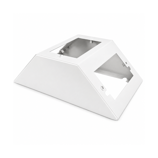 White Metal Surface Triple Socket Base