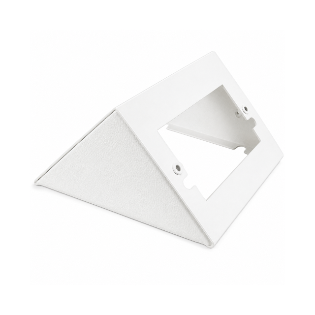 White Metal Surface – Double Socket Base