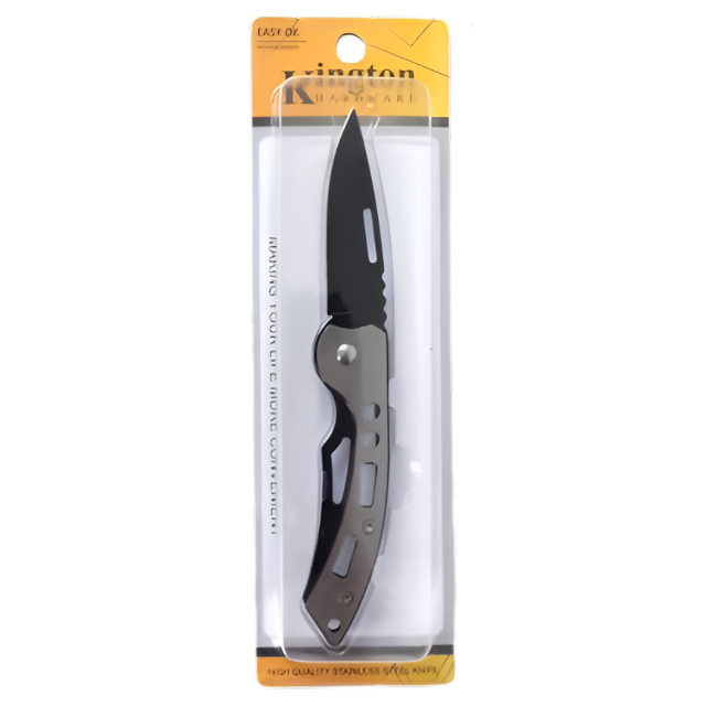 Black Stainless Steel Pocket Knife