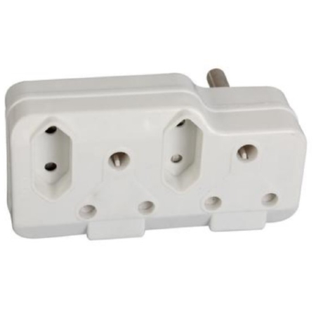 4Way Adaptor 2x 16A, 2x 5A