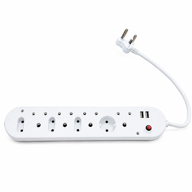 Waco 4-Way Multi Plug with Surge Protection & USB