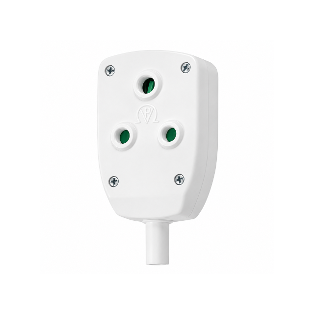 White Double Coupler – Plastic