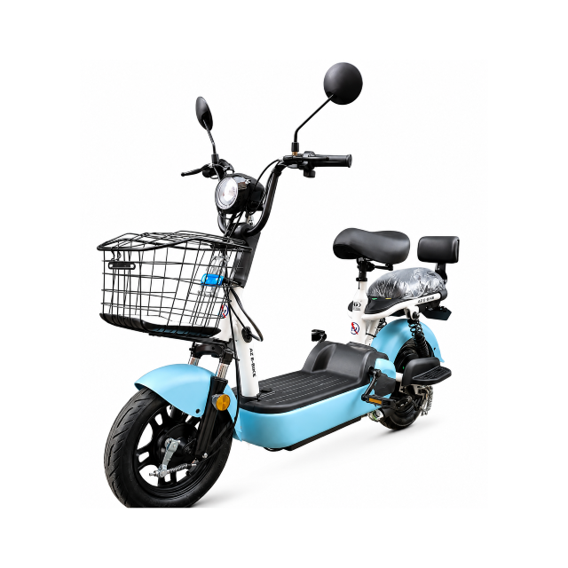 350W Dual Seat Electric Scooter With Basket