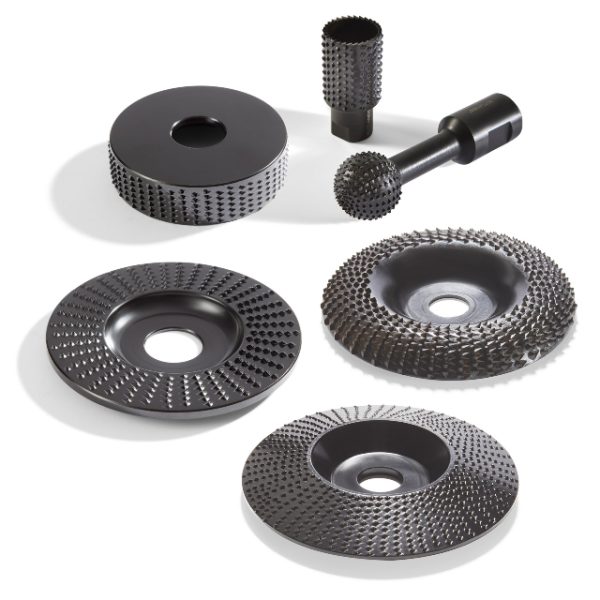 Carving Disc & Rasps Set of 6 for 115mm Grinder