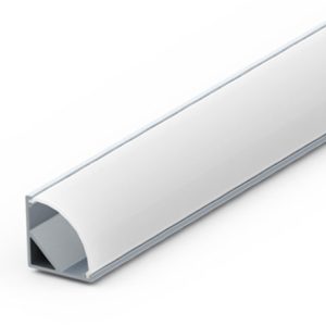 Corner Aluminum Profile Opal Diffuser 3mtr