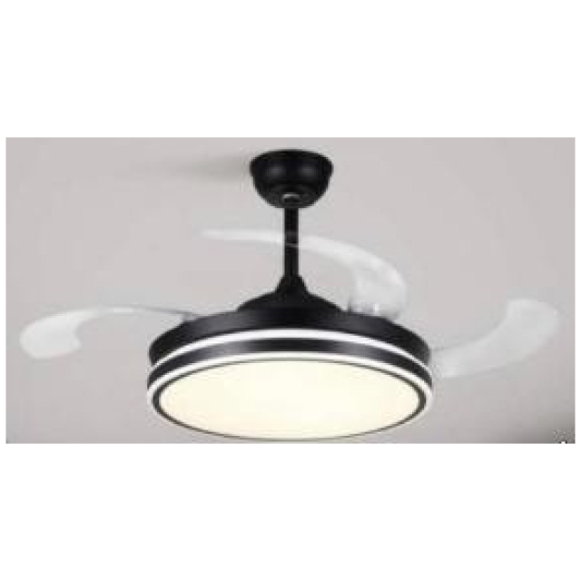 Black Invisible ceiling fan light