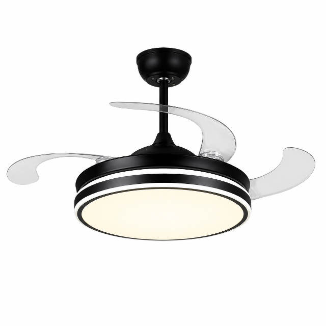 42″ Retractable LED Ceiling Fan with Remote Control