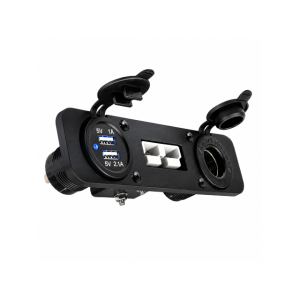 Dual USB Circular Power Device (5–24V, 50A)