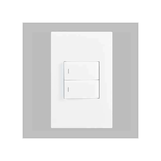 White 2 Lever 1 Way Switch – 4×2