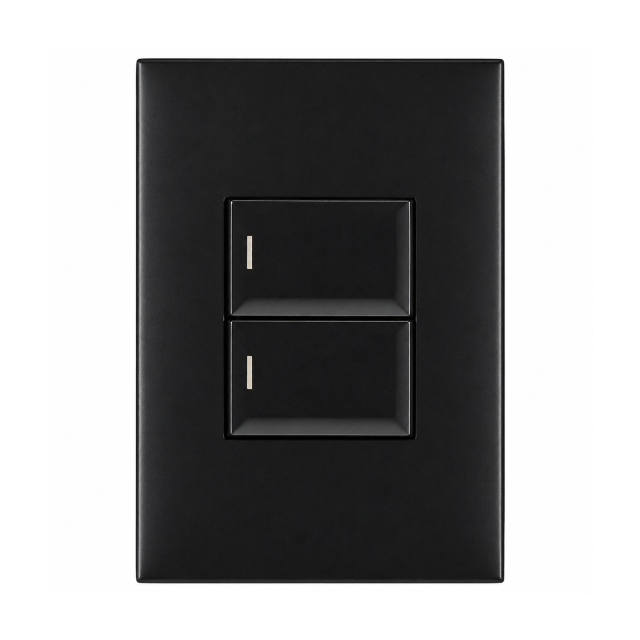 2 Lever 1 Way Switch– 4×2 Black