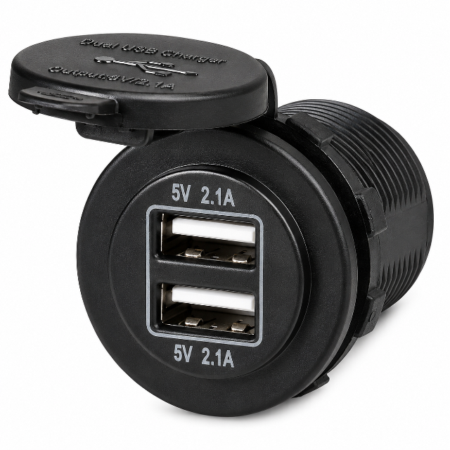 Dual USB Car Charger – 5V 2.1A (2 Port)