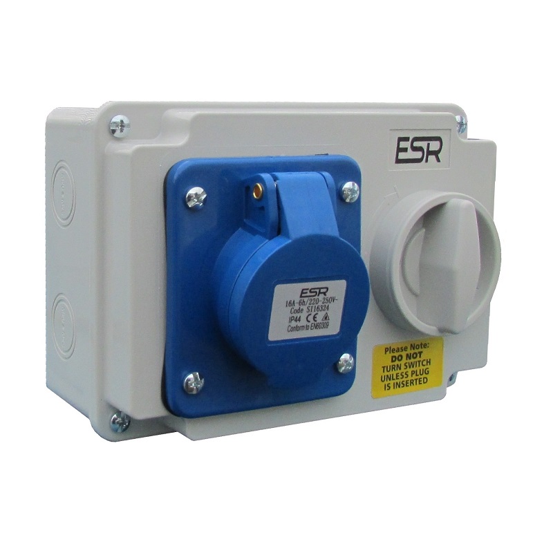 16A 3-Pin Switched Socket – 240V