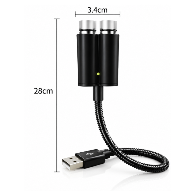 Car USB Starry Sky Ceiling Light