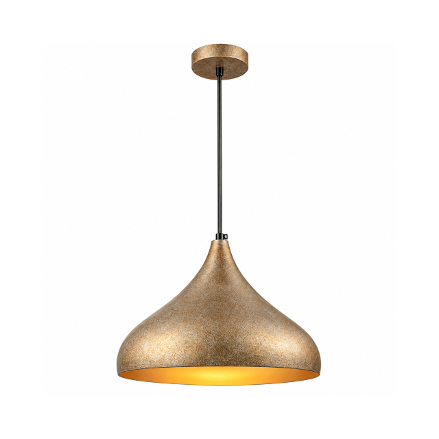 Champagne Metal Pendant with Gold Inner