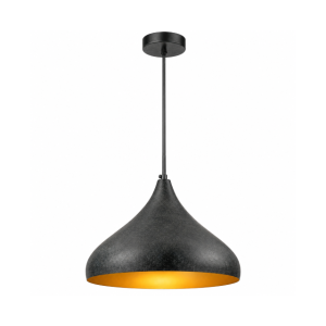 Black Metal Pendant with Gold Inner