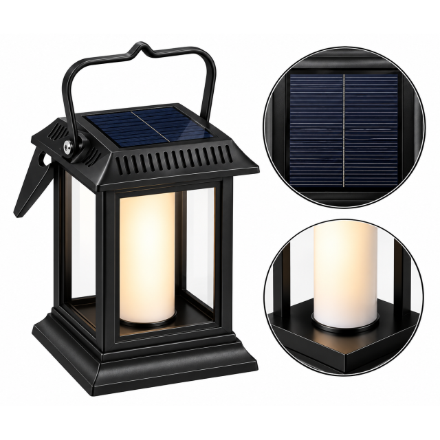 Solar Flame Effect Lamp