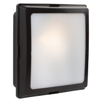 Black Square ABS Bulkhead 1 x E27