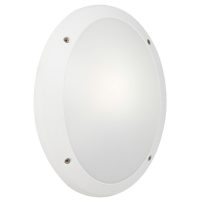 Oval Bulkhead White 1 x E27