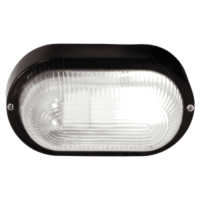 Black PVC Bulkhead with Clear Glass