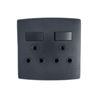 4X4 Double Switched Socket