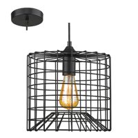 Black Grid Pendant