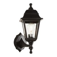 Black PVC 4 Panel Wall Lantern