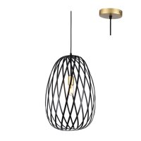 Noir Elegance Medium Pendant Black Lamp