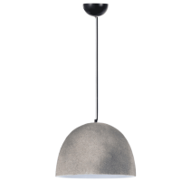 Metal Pendant with Ceramic Shade