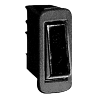 16A Rocker Switch Black No Lamp