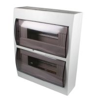 White DIN DB Surface with Door & Tray