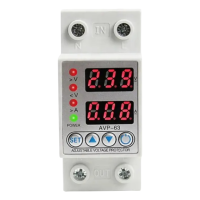 220VAC 63A Adjustable Voltage Protector