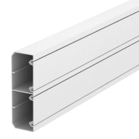 White 165mmX2.5m Double Compartment Trunking