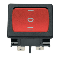 16A Rocker Switch On-Off-On Red No Lamp DPST
