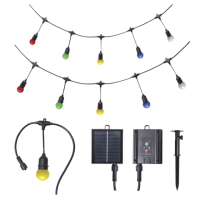 Multi-Colour Solar Outdoor String Lights