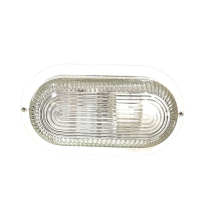 White PVC Bulkhead with Clear Glass