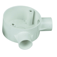 PVC 20mm 2Way Angled Box