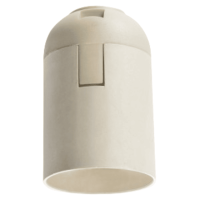 PVC E27 Lamp Holder White
