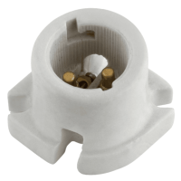 B22 Porcelain Lamp Holder Skirted